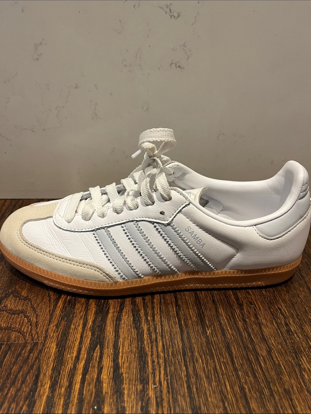 Adidas Samba White & Gray Sneakers